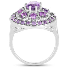 Load image into Gallery viewer, 2.67 Carat Genuine Amethyst .925 Sterling Silver Ring