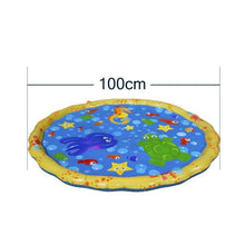 Load image into Gallery viewer, 150cm Pet Play Water Spray Splash Mat Inflatable Sprinkler Cushion Pads Outdoor Garden Fountain Toy Tub Swimming Pool for Kids And Dog Portable Inflatable Water Toy Paddling Pools for Pets Inflatable Splash Sprinkler Pad