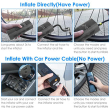 Load image into Gallery viewer, 150PSI Cordless Car Tire Pump 6000mAh Rechargeable Tire Inflator
