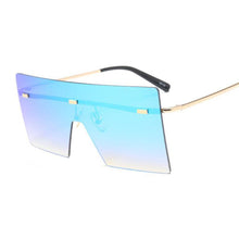 Load image into Gallery viewer, Oversized Luxury Graduent Elegnat Woman and Lady Sunglasses In Retro Vintage Modern Style Sunglasses Rimless Eyewear oculos de sol SUnglasses With UV400Protection