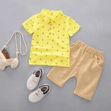 Load image into Gallery viewer, Modern Luxury Baby Boys T shirt And Shorts Anchor Printed Children's Clothing in Elegant Deisgn