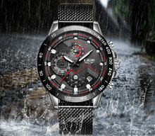 Load image into Gallery viewer, Men's Sports Waterproof Watch With Stainless Steel Bracelet Unique Design Perfect Gift For Your Man