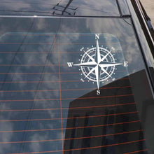 Load image into Gallery viewer, 15cm*15cm Art Design Vinyl Compass Sticker Vinyl Decal Sticker Compass Stickers Decal for Car Hood Auto Body Side Door Compass Graphics Car Stickers Waterproof Vinyl Stripe Decal Sticker Car Stickers Decals Black/Silver