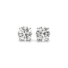 Load image into Gallery viewer, 4 cttw Certified IGI Lab Grown Round Diamond Stud Earrings 14k White Gold (G/VS2)