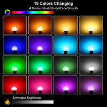 Load image into Gallery viewer, 16 Colors Change LED Bulbs E27 3W RGD Dimmable Mood Lighting Lamp