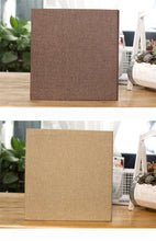 Load image into Gallery viewer, 16-inch 20 Pages Self Adhesive Photo Album DIY Scrapbook Rustic Linen Cloth Cover Personalize Album for Wedding Memory Album Home Decor House Decoration DIY Memorable Gifts For Loved Ones