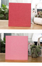 Load image into Gallery viewer, 16-inch 20 Pages Self Adhesive Photo Album DIY Scrapbook Rustic Linen Cloth Cover Personalize Album for Wedding Memory Album Home Decor House Decoration DIY Memorable Gifts For Loved Ones