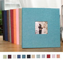 Load image into Gallery viewer, 16 inch Linen DIY Photo Album Lovers Birthday Gift Wedding Photos Baby Photo Album Scrapbook DIY Photo Albums Family Scrapbook Albums Family Anniversary Gift For Couple
