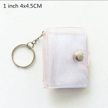 Load image into Gallery viewer, 16 Photos Card Holder 1 Inches Card Bag Photo Album Keychain Hollow Love Photo Holder Key Rings Holds Memory Album DIY Memorable Gifts For Loved Ones