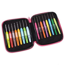 Load image into Gallery viewer, 16-Piece: Colored Crochet Hooks Yarn