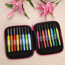 Load image into Gallery viewer, 16-Piece: Colored Crochet Hooks Yarn