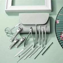 Load image into Gallery viewer, 16-Pieces: Nail Clippers Manicure Tool Set with Portable Travel Case
