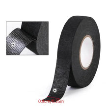 Load image into Gallery viewer, 5-Meter Heat-Resistant Electrical Tape – Black Polyester for Car & Cable Management