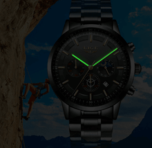 Load image into Gallery viewer, Men's Waterproof Watch With Chronometers And Date Display Unique Design Perfect Gift