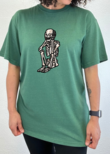 Load image into Gallery viewer, Sad Skeleton Halloween Unisex Bamboo Viscose/Organic Cotton Short Sleeve Graphic T-Shirt