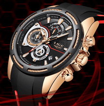 Load image into Gallery viewer, Men's Waterproof Modern Watch With Rubber Straps Multifunction Watches Unique Design Perfect Gift