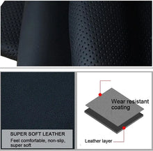 Load image into Gallery viewer, Genuine Leather Car Steering Wheel Cover Soft Anti slip Steering-Wheel Braid Cowhide Braid With Needles Thread Leather Steering Wheel Cover Heavy Duty Pure Cowhide Steering Wheel Cover, Genuine Leather Steering Wheel Cover (Copy)