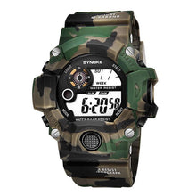 Load image into Gallery viewer, Shock Military Army Mens Watch In Camouflage Style With LED Digital Back Light With Luminous Effect