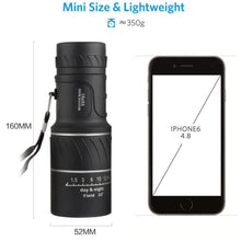 Load image into Gallery viewer, 16x52 Monocular Dual Focus Optics Zoom Telescope