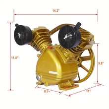 Load image into Gallery viewer, 3HP Air Compressor Pump 115PSI V-Type Twin Cylinder Air Compressor Pump