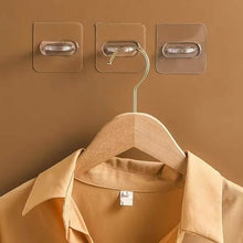 Load image into Gallery viewer, 4-Pack Clear Adhesive Utility Hooks