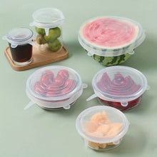 Load image into Gallery viewer, 6-Pack: Reusable Silicone Stretch Lids