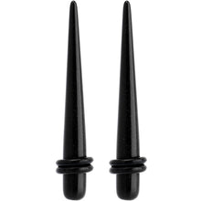 Load image into Gallery viewer, 2G Black UV Acrylic Straight Taper Set