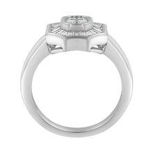 Load image into Gallery viewer, 14K White Gold 1.00 Cttw Baguette and Princess-Cut Diamond Cocktail Art Deco Style Ring (H-I Color, SI1-SI2 Clarity) - Size 7