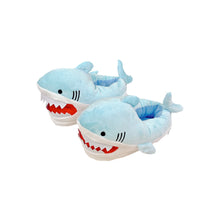 Load image into Gallery viewer, Warm Shark Womens Home Slippers Fashion Plush Winter Funny Elegant Women Slippers Cute Cartoon Shark Indoor Warm Home Cotton Slippers