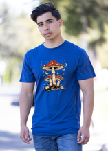 Load image into Gallery viewer, Boho Retro Hippie Mushrooms Natural Unisex Bamboo/Cotton Graphic T-Shirt