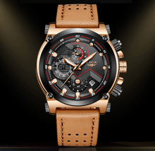 Load image into Gallery viewer, Men's Waterproof Modern Watch With Leather Belts, Stainless Steel Case Excellent Look Perfect Gift