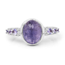 Load image into Gallery viewer, 3.82 Carat Genuine Tanzanite .925 Sterling Silver Ring