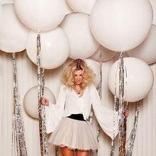 Load image into Gallery viewer, 18/36 inch Giant Helium White Balloon For Weddings Birthday Party Festivals And Event Decorations Photography Decorations Birthday Girl Wedding Party