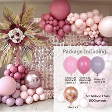 Load image into Gallery viewer, 183Pcs Retro Hot Pink Baby Pink 4D Balloons For Baby Shower Bridal Shower Birthday Party For Decoration Girl Birthday Ballons