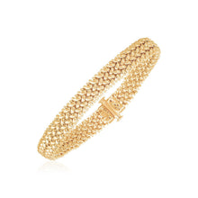 Load image into Gallery viewer, 14k Yellow Gold High Polish Thick Braided Bracelet (8.8mm)