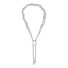 Load image into Gallery viewer, .925 Sterling Silver 1/2 Cttw Diamond Infinity Link Bolo Bracelet