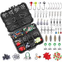 Load image into Gallery viewer, 188-Pieces: Portable Fishing Accessory Kit with Tackle Box