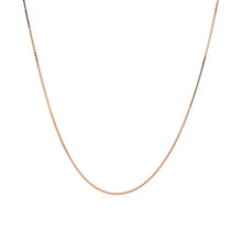 Load image into Gallery viewer, 18k Rose Gold Classic Box Chain (0.60 mm)