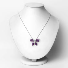Load image into Gallery viewer, 3.90 Carat Genuine Amethyst .925 Sterling Silver Pendant