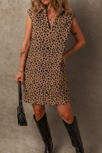 Load image into Gallery viewer, Luxury Summer Leopard Sleeveless Mini Dress Chic & Stylish Print Elegant Dress For Women