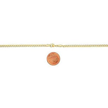 Load image into Gallery viewer, 18K Gold Curb Cuban Link Chain Bracelet 8"