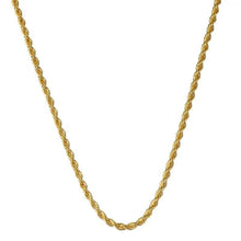 Load image into Gallery viewer, 18K Gold European Classic Twist Necklace + Bracelet