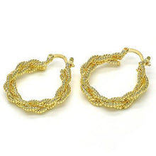 Load image into Gallery viewer, 18k Gold Filled High Polish Finsh Medium Hoop
