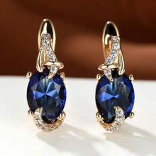Load image into Gallery viewer, 18K Gold Stone Stud Earrings