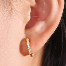 Load image into Gallery viewer, 18K Gold Plated Huggie Earrings