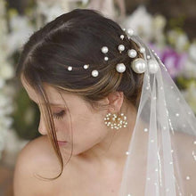 Load image into Gallery viewer, 18pcs/lot Big Small Pearl Hair Stick Set Sweet U Shape Hair Clip Hairpin Wedding Bride Headdress Wedding Hair Accessories for Brides and Bridesmaids