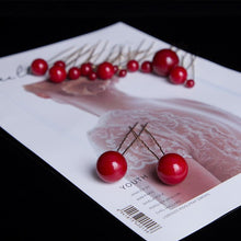 Load image into Gallery viewer, 18pcs/lot Big Small Pearl Hair Stick Set Sweet U Shape Hair Clip Hairpin Wedding Bride Headdress Wedding Hair Accessories for Brides and Bridesmaids