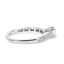 Load image into Gallery viewer, 14K White Gold Diamond 1/2 Cttw Princess Cut Diamond Engagement Ring (G-H Color, VS2-SI1 Clarity) - Size 7
