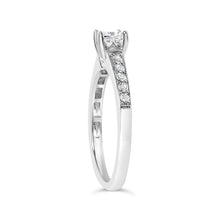 Load image into Gallery viewer, 14K White Gold Diamond 1/2 Cttw Princess Cut Diamond Engagement Ring (G-H Color, VS2-SI1 Clarity) - Size 7