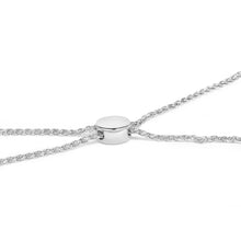 Load image into Gallery viewer, .925 Sterling Silver 1.0 Cttw Diamond X Link Bolo Bracelet